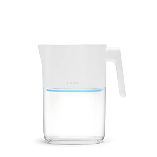 LARQ Pitcher PureVis Pure White Filtered Water Pitcher - Self-Cleaning  1.9 Liter / 8 cup