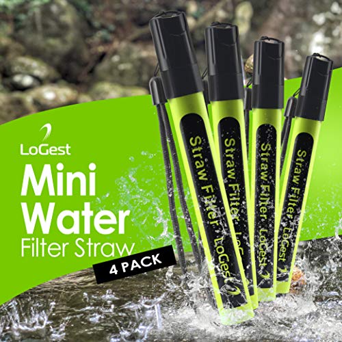 Logest 4 Pack Water Filter Straw