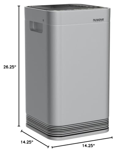 NuWave OxyPure Air Purifier Pro for Extra Large Room 4 HEPA Carbon Filters with 5 Stage Enhanced Filtration System Auto Function Monitors Air