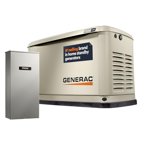 Generac 7228 18kW Air Cooled Guardian Series Home Standby Generator with 200-Amp Transfer Switch