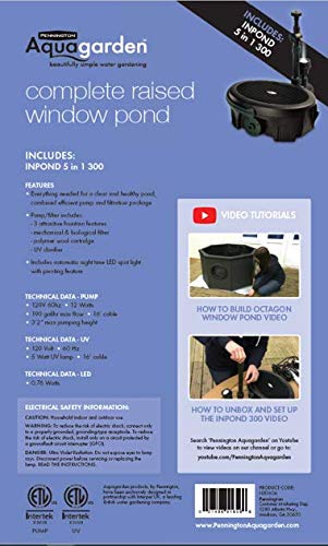 Pennington Aquagarden, Complete Raised Window Pond Kit