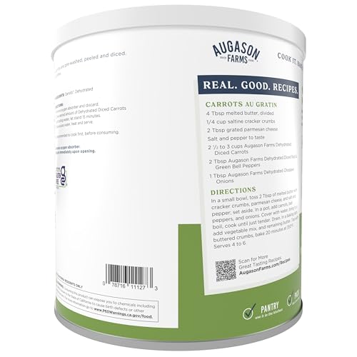 Augason Farms Dehydrated Diced Carrots