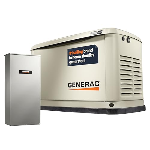 Generac 7210 24kW Air Cooled Guardian Series Home Standby Generator with 200-Amp Transfer Switch