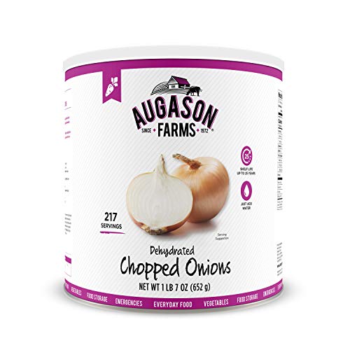 Augason Farms Dehydrated Chopped Onions No. 10 Can, 1 lb 7 oz (652 g) (5-12000), Packaging may vary