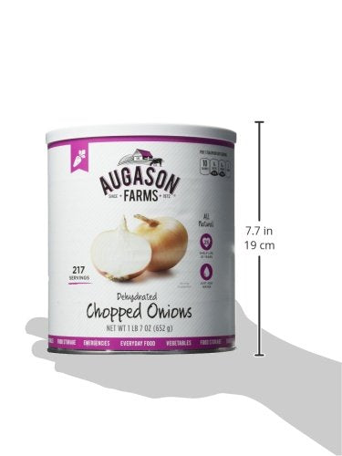 Augason Farms Dehydrated Chopped Onions No. 10 Can, 1 lb 7 oz (652 g) (5-12000), Packaging may vary