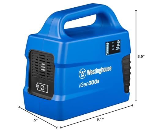 Westinghouse 296Wh 600 Peak Watt Portable Power Station and Solar Generator (Solar Panel Not Included)