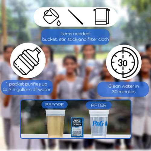 P&amp;G Purifier of Water Portable Water Purifier Packets