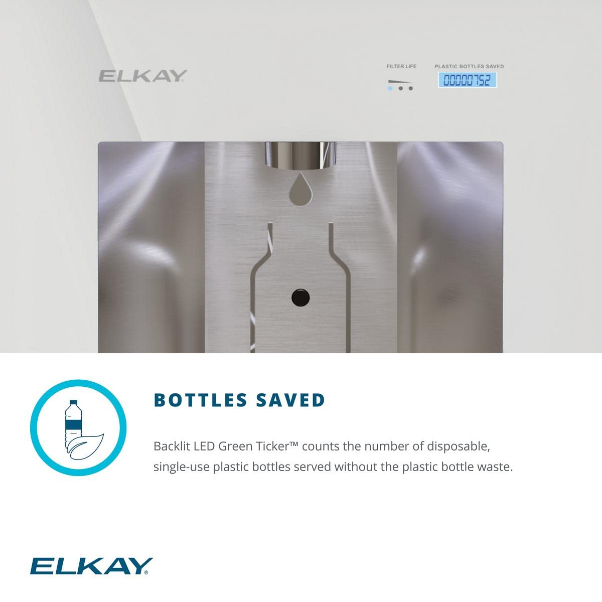 Elkay LBWDC00WHC Water Dispenser, Aspen White