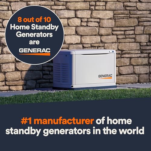 Generac 7210 24kW Air Cooled Guardian Series Home Standby Generator with 200-Amp Transfer Switch