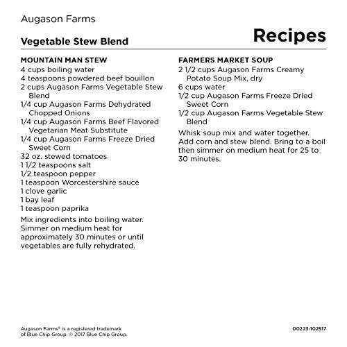 Augason Farms Vegetable Stew Blend 2 lbs 0.5 Oz