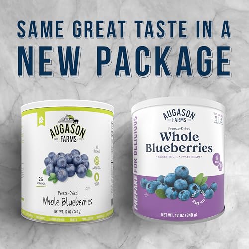 Augason Farms Freeze Dried Whole Blueberries 12 oz No. 10 Can