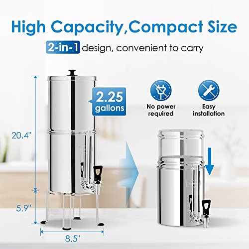 Waterdrop Gravity-fed Water Filter System — 2.25G King Tank Series
