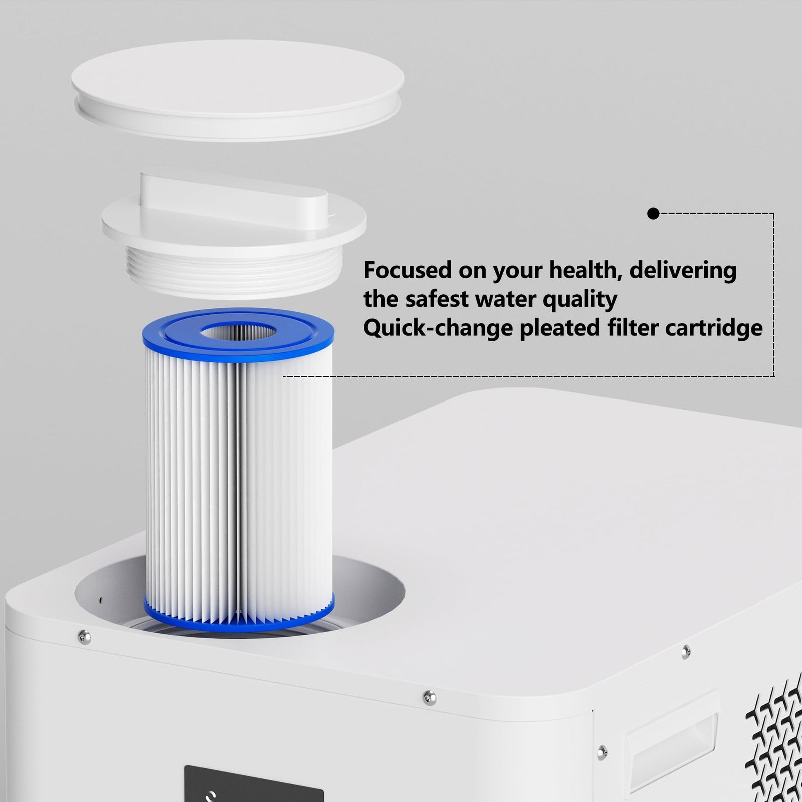 Deeptime 1HP Ice Bath Chiller — Wi‑Fi Remote‑Controlled Cold & Hot Water Chiller with 127‑Gallon Black Inflatable Tub, Cold/Hot Water Circulation System for Athlete Fitness Ice Baths