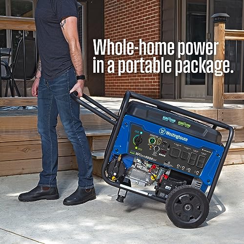 Westinghouse 12500 Watt Dual Fuel Home Backup Portable Generator Gas and Propane Powered