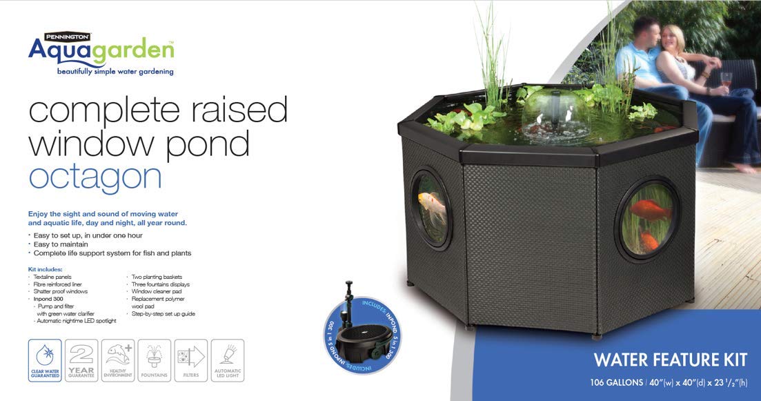 Pennington Aquagarden, Complete Raised Window Pond Kit