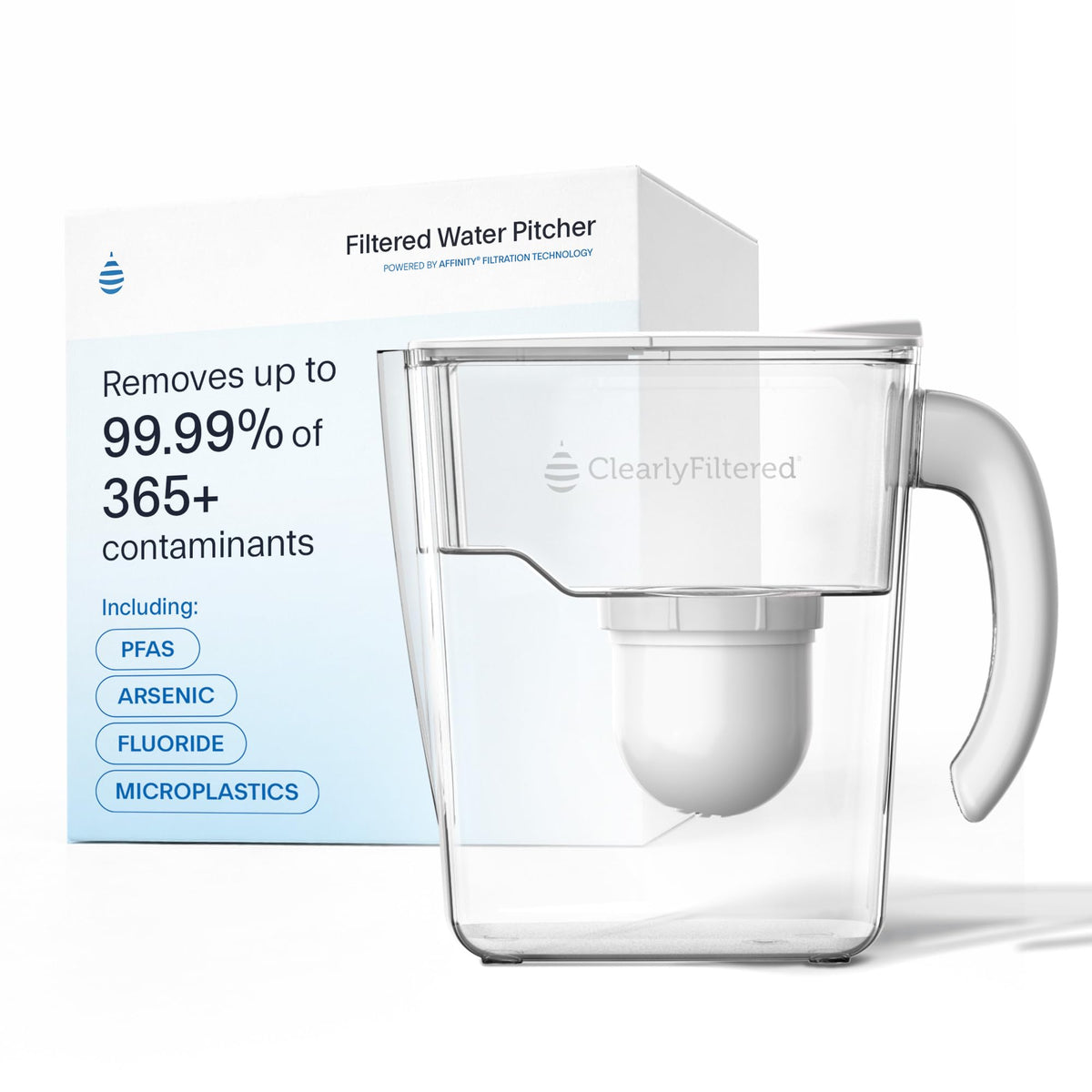Clearly Filtered Filtered Water Pitcher/Updated Model - Includes 1 filter