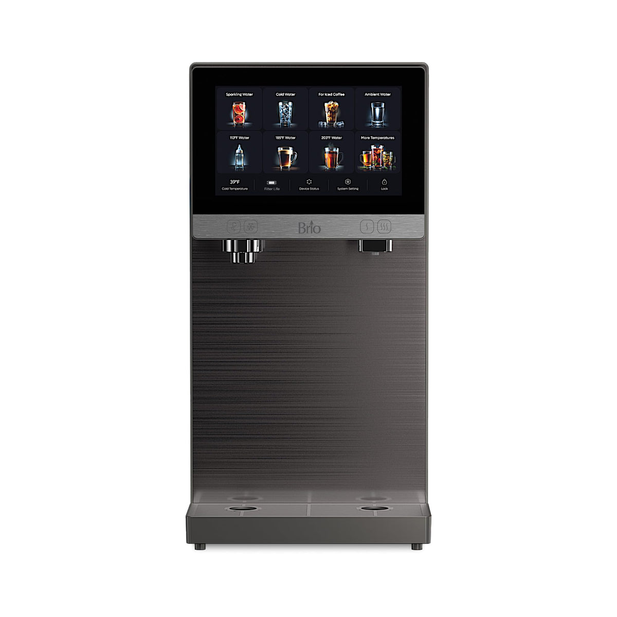 Brio Q60 Sparkling Water Countertop Dispenser with Refillable Tank