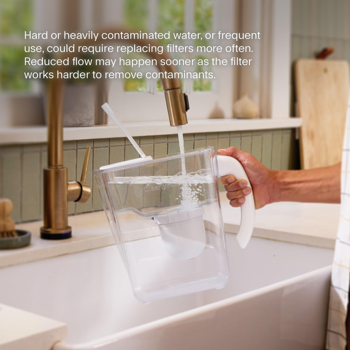 Clearly Filtered Filtered Water Pitcher/Updated Model - Includes 1 filter