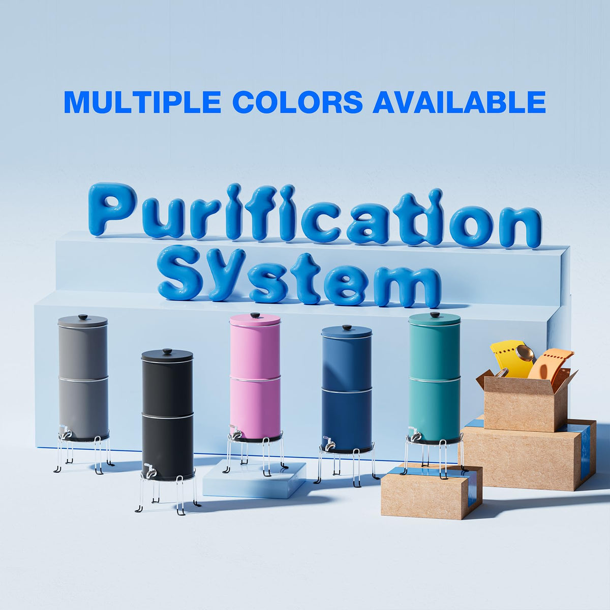 Purewell 3-Stage 0.01μm Ultra-Filtration Gravity Water Filter System