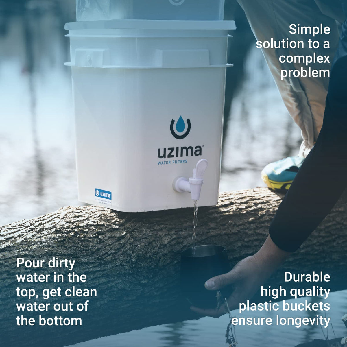 Uzima UZ-2 Camping Water Filter and Drinking Water Filter System