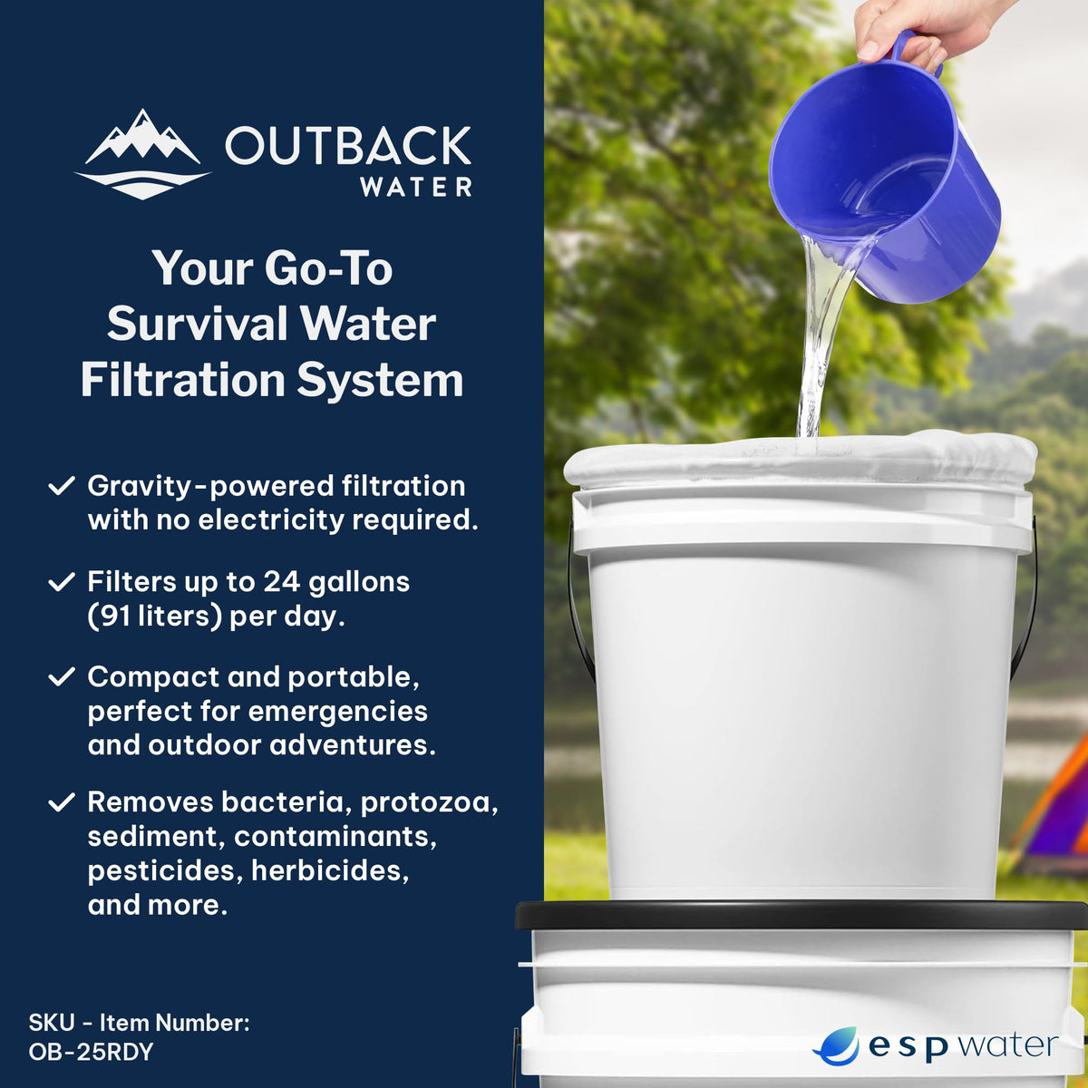 Outback Emergency Drinking Water Filter System