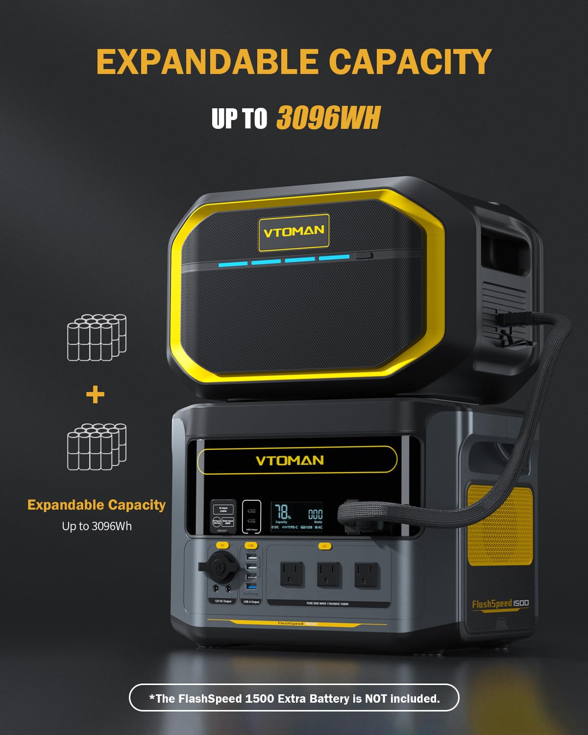 VTOMAN FlashSpeed 1500 Portable Power Station 1500W