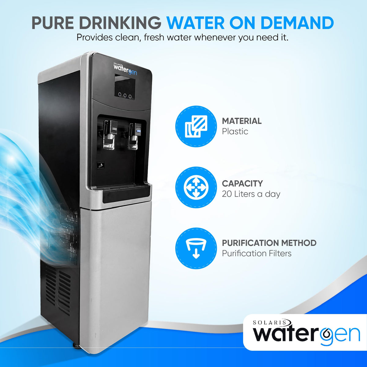 Solaris WaterGen Atmospheric Water Generator