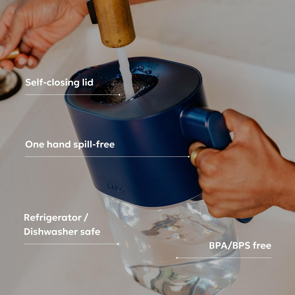 LARQ Water Filter Pitcher 1.9L (8-Cup) – Nano Zero Filter