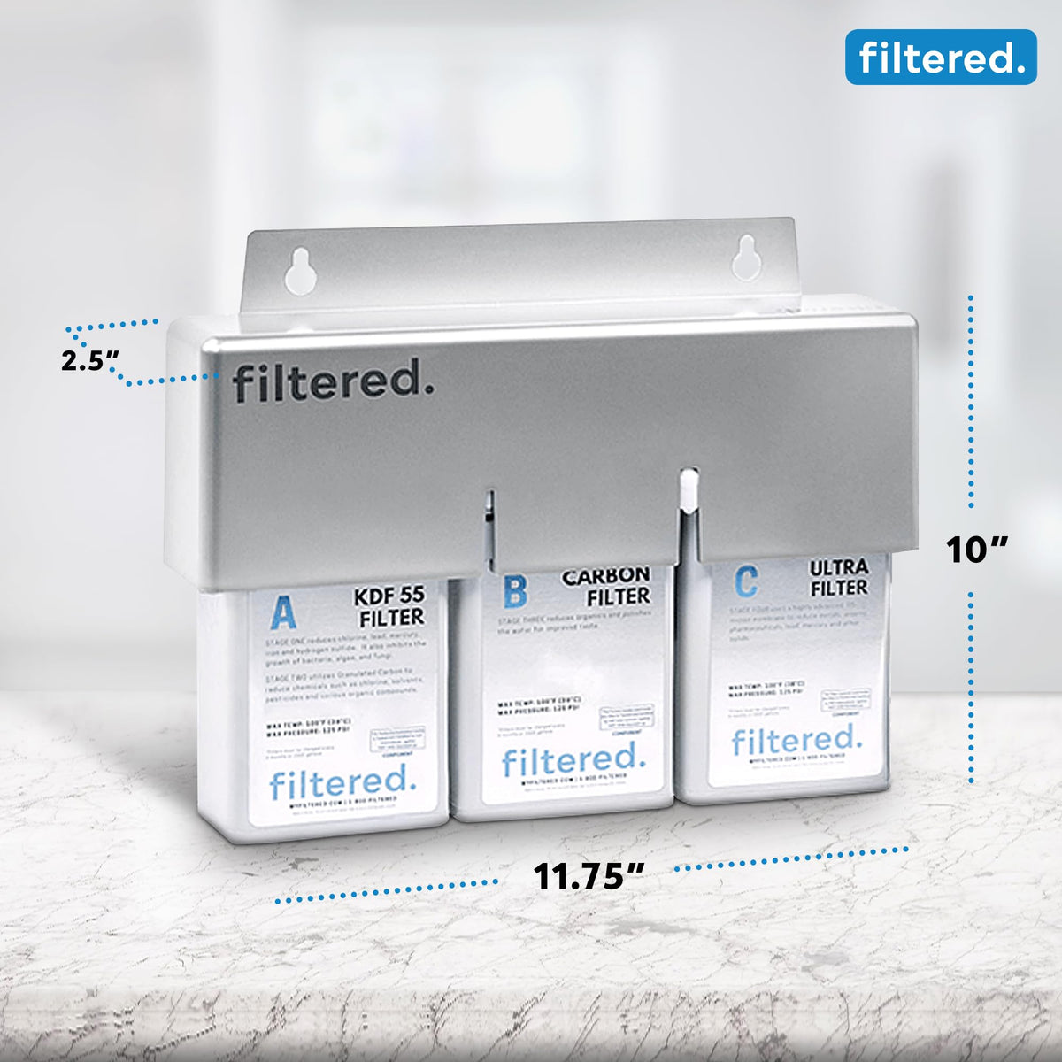 filtered. Inline Water Filter for Refrigerators &amp; Ice Makers