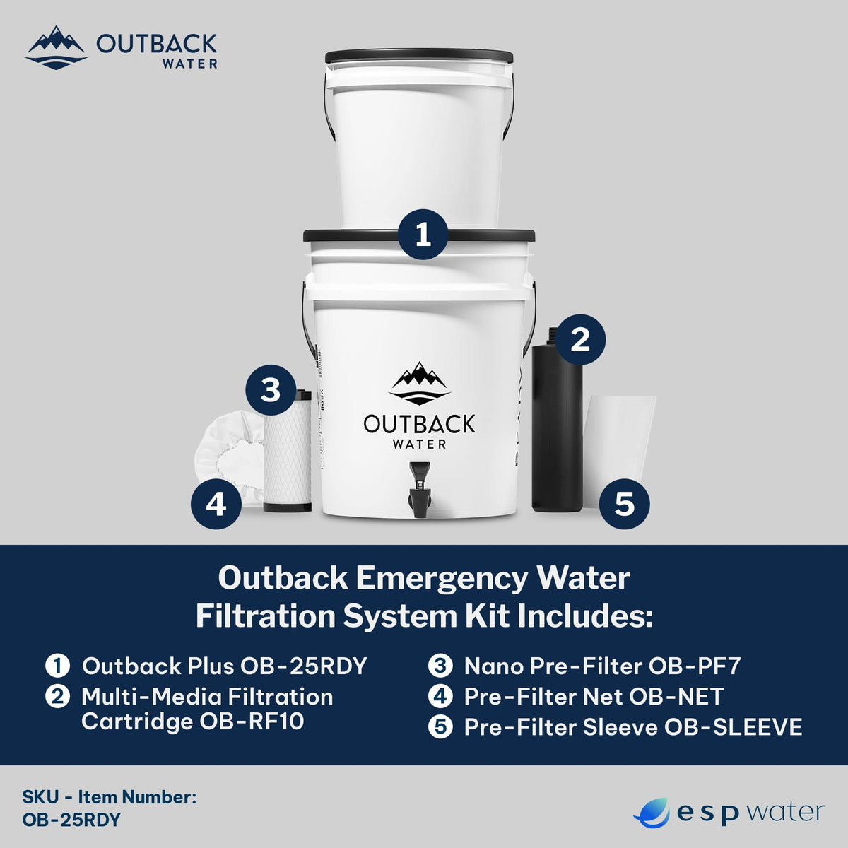 Outback Emergency Drinking Water Filter System