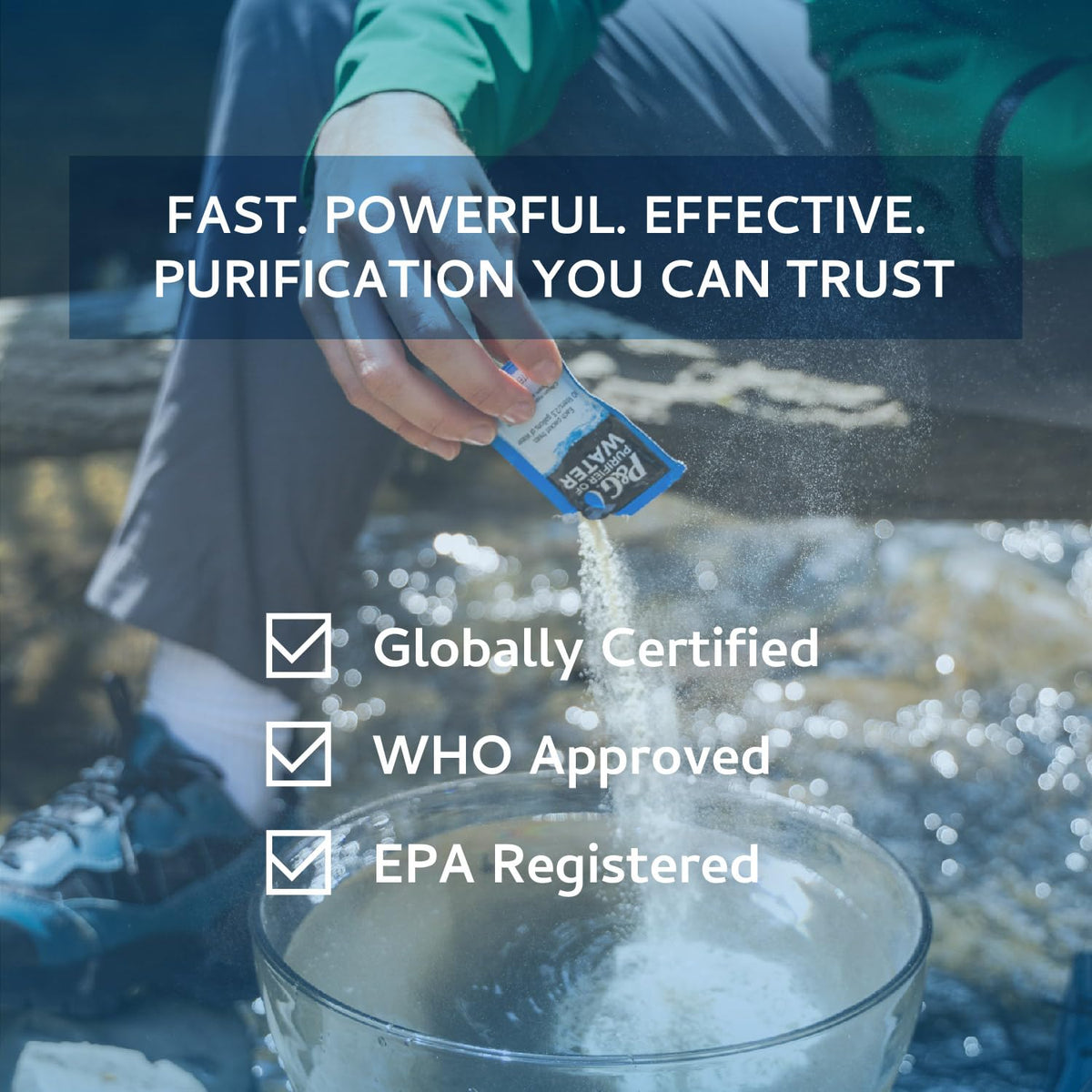 P&amp;G Purifier of Water Portable Water Purifier Packets