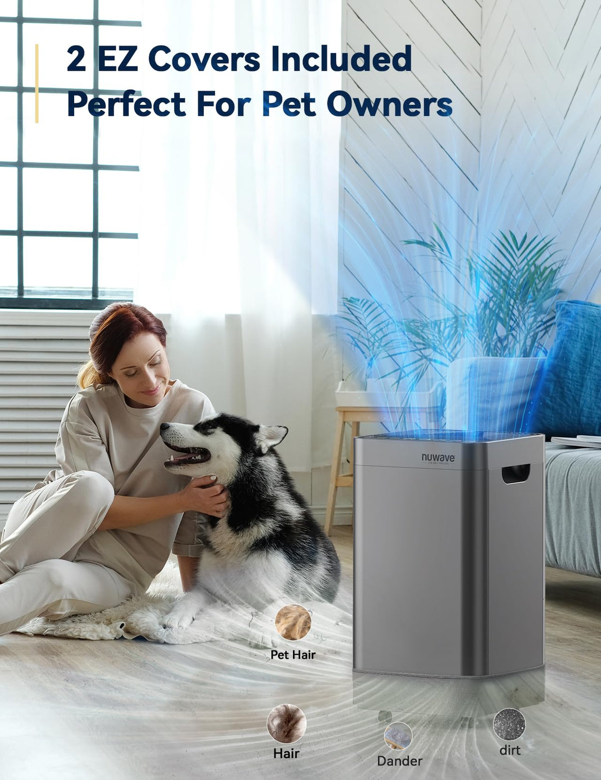 Nuwave Air Purifier for Extra Large Room 2934 Sq Ft