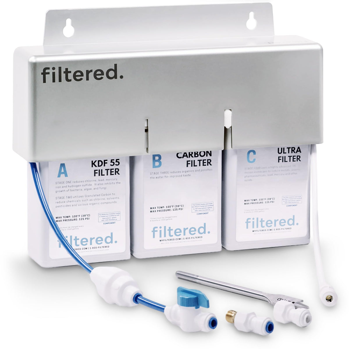 filtered. Inline Water Filter for Refrigerators &amp; Ice Makers