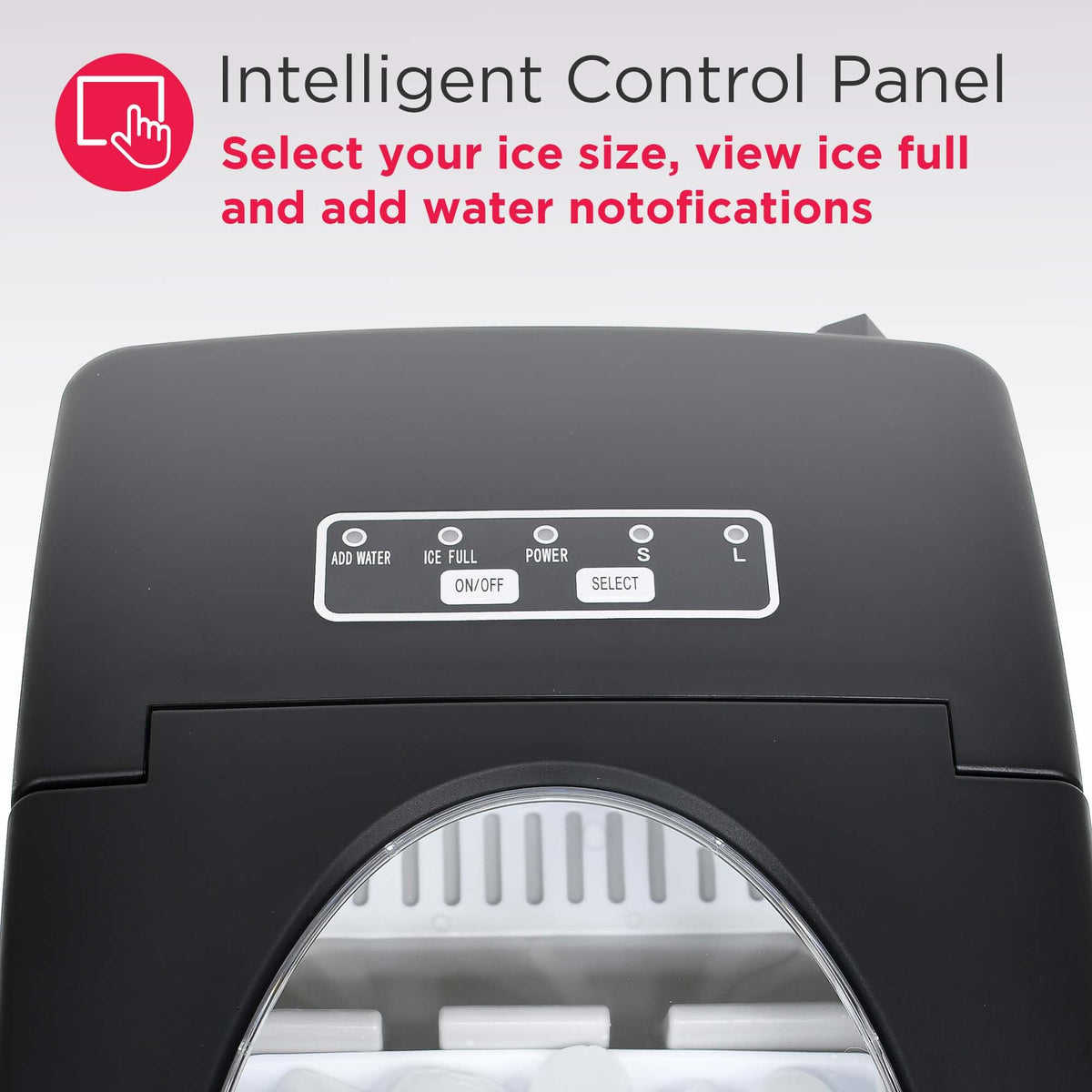 FRIGIDAIRE EFIC128AMZBLK Compact Countertop Ice Maker, 26 lb per Day, Black