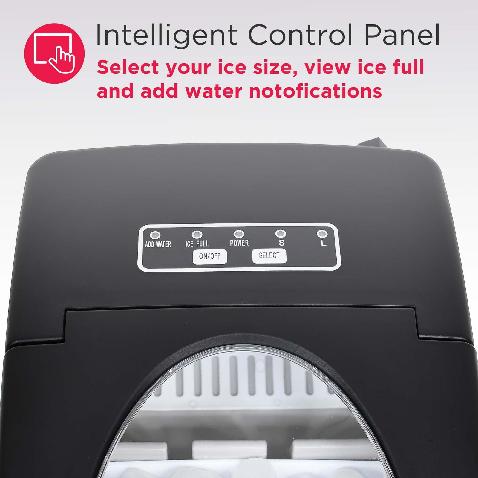 FRIGIDAIRE EFIC128AMZBLK Compact Countertop Ice Maker, 26 lb per Day, Black