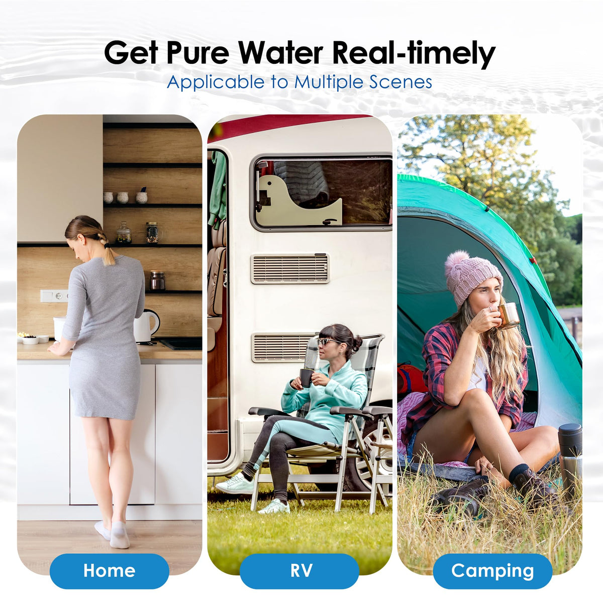 Waterdrop NSF/ANSI 42&amp;372 Certified Water Filter, Replacement for Berkey® BB9-2®, ProOne® or Alexapure® and Waterdrop King Tank Series, (Pack of 2)