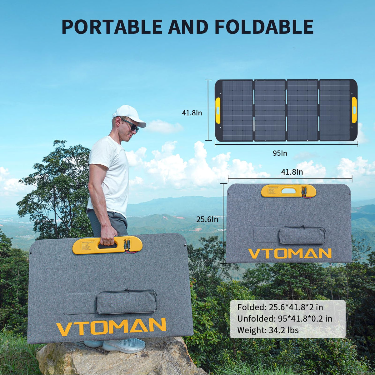 VTOMAN FlashSpeed 1500 Portable Power Station with 400W Panel