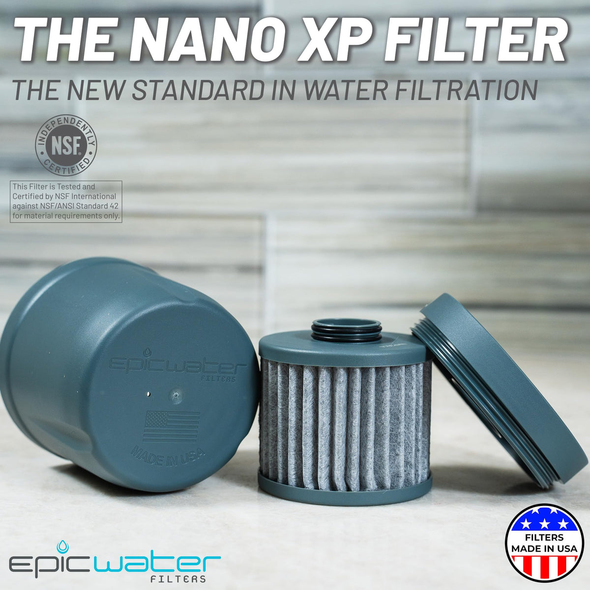 Epic Water Filters Replacement Filter for Epic Nano XP Water Filter Pitcher