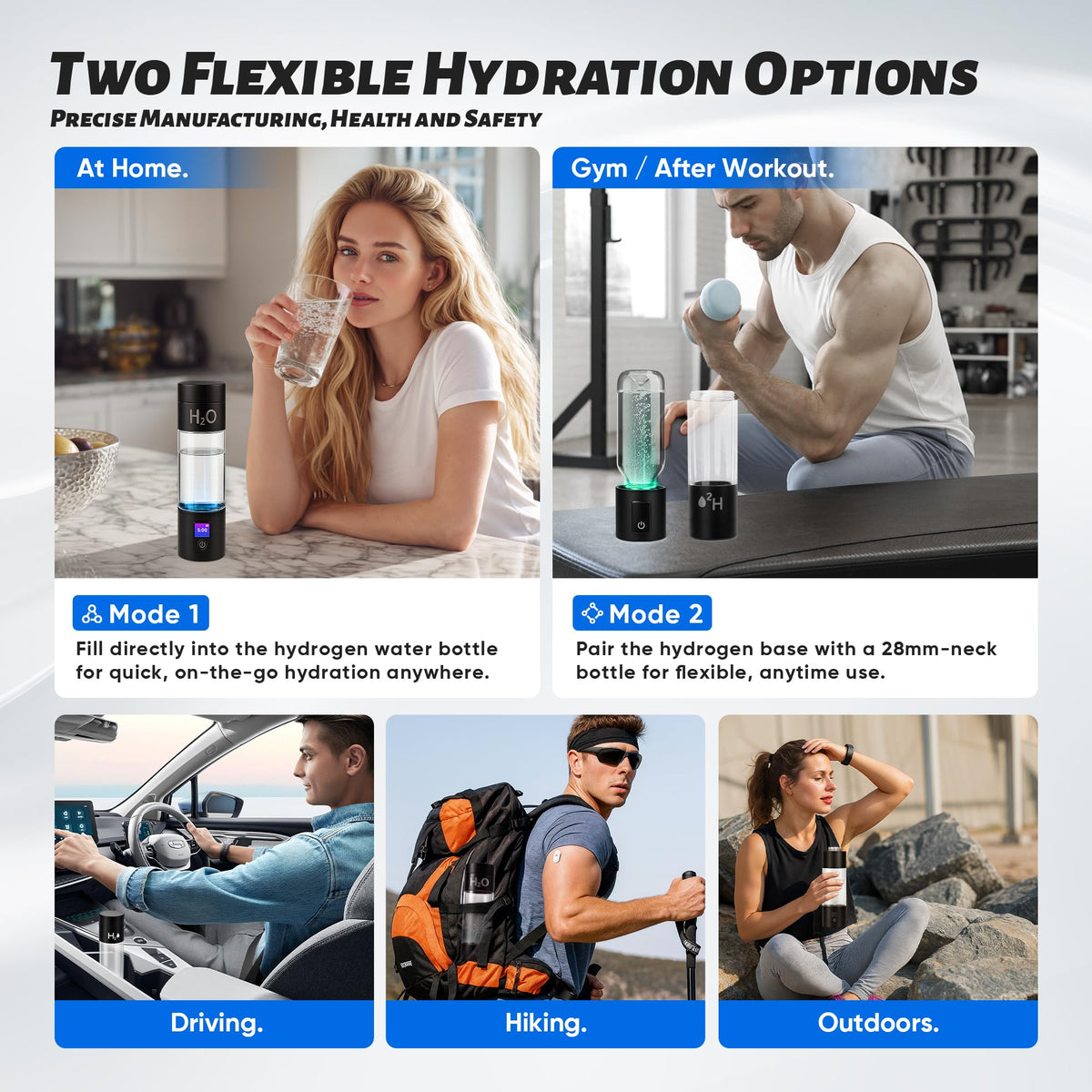 TzzToiT Hydrogen Water Bottle Generator