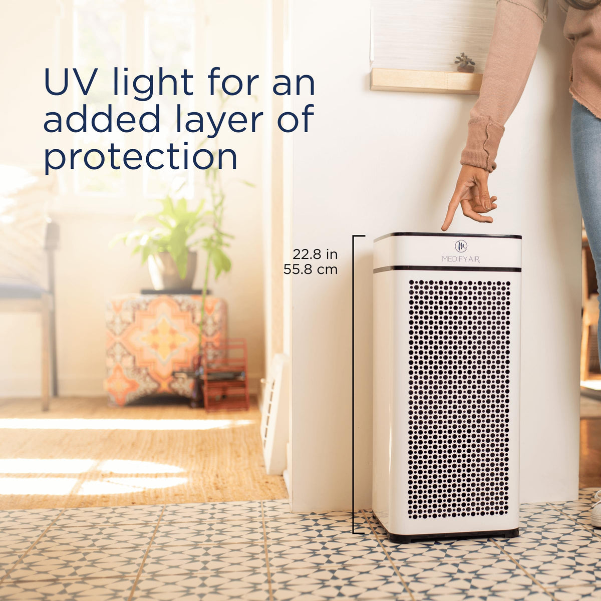 Medify MA 40 UV Light Air Purifier with True HEPA H14 Filter Clean Water Mill