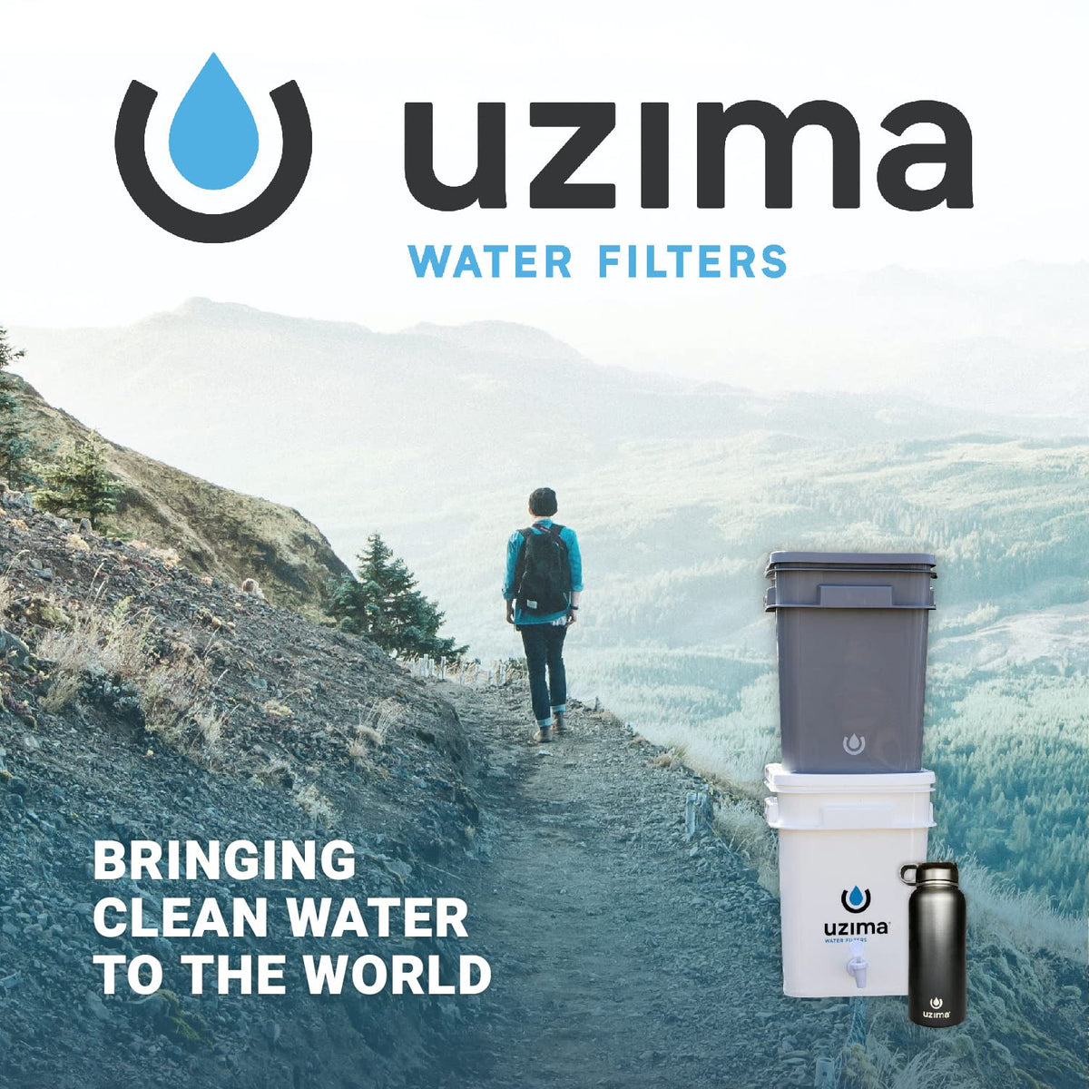 Uzima UZ-2 Camping Water Filter and Drinking Water Filter System