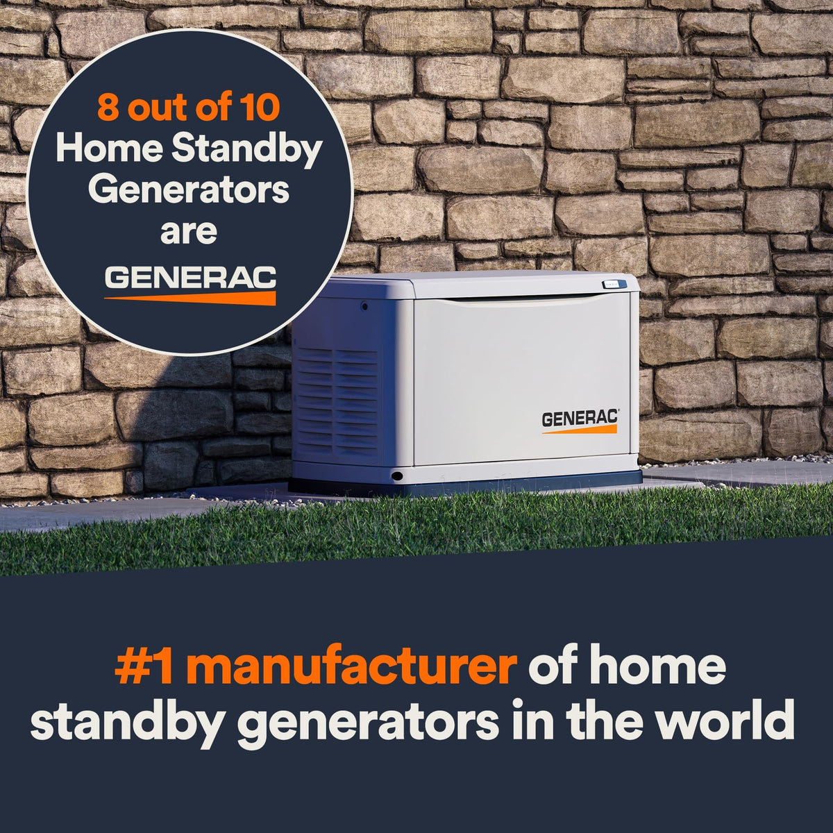 Generac 7172 10kW Air Cooled Guardian Series Home Standby Generator with 100-Amp Transfer Switch