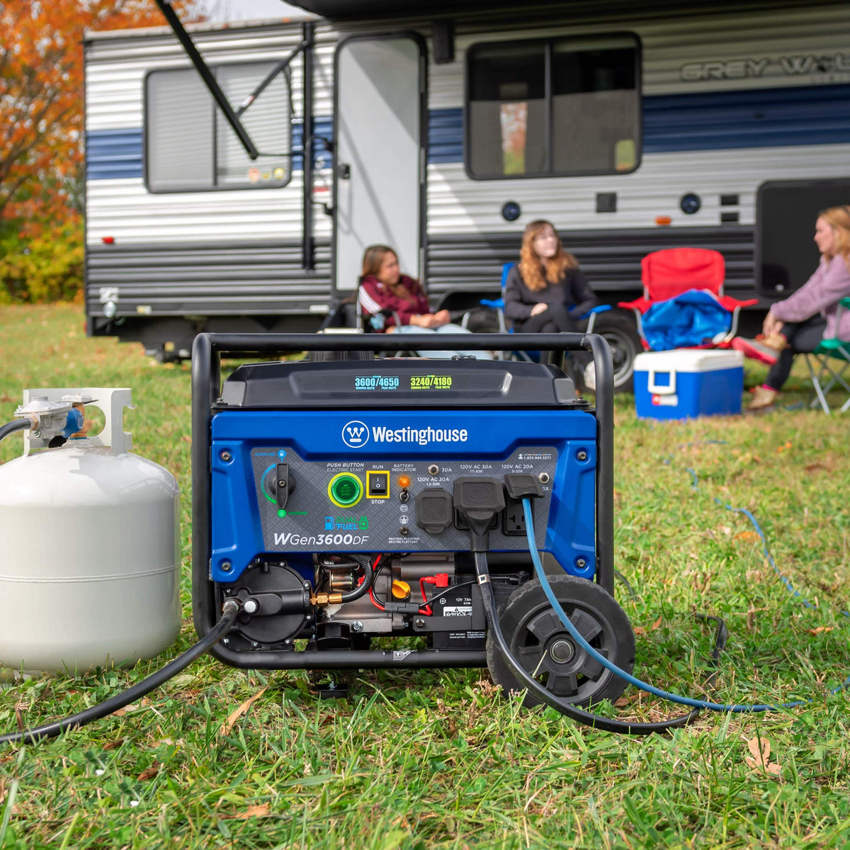 Westinghouse Portable Generator with 4650 Peak Watt Dual Fuel and Remote Electric Start