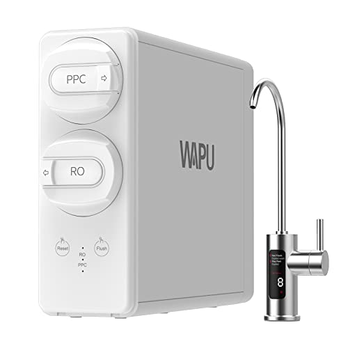 WAPU U1000FS Reverse Osmosis System Under Sink, 1000GPD Fast Flow RO Water Filtration System