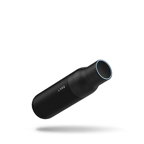 LARQ Bottle PureVis - Self-Cleaning and Insulated Stainless Steel Water Bottle - 25oz - Obsidian Black