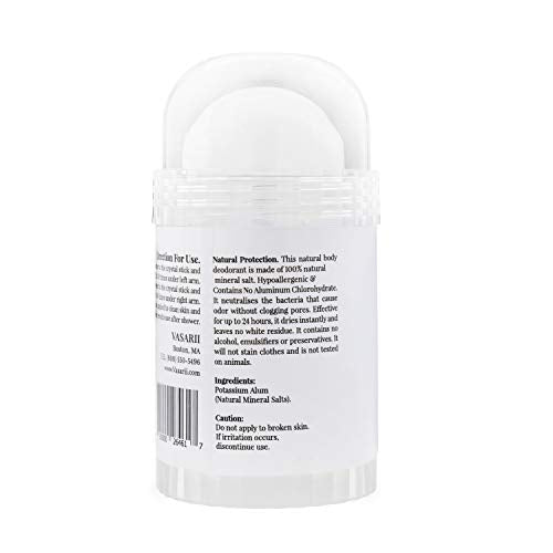 nakd. Thai Crystal Deodorant Stone – 2 Salt Deodorant Crystal Sticks, 4.25 oz.