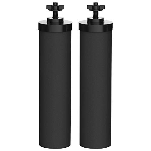 AQUA CREST BB9-2 Water Filter Replacement, Compatible with BB9-2 Black Purification Elements and Gravity Filter System, Pack of 2