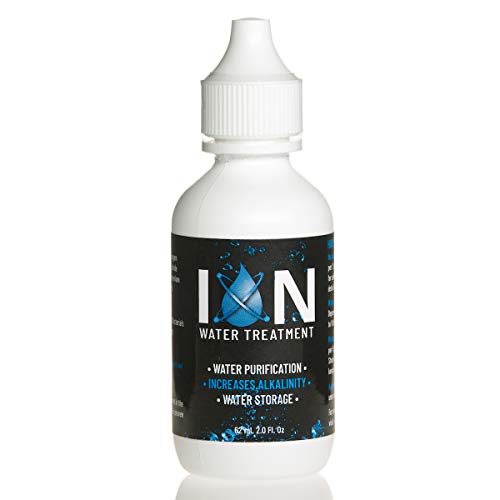 ION Alkaline Water Drops pH Booster | 7+ Year Water Storage Treatment & Purification Drops for Drinking