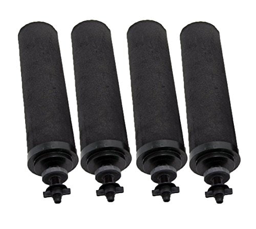 Berkey Authentic Black Berkey Purification Elements - Berkey Water Purifier Replacement Filters (Pack of 4)