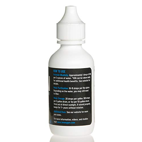 ION Alkaline Water Drops pH Booster | 7+ Year Water Storage Treatment &amp; Purification Drops for Drinking